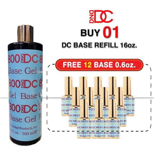 DC Base Coat 16oz. Buy 1 Get 12 DC Base 0.5oz