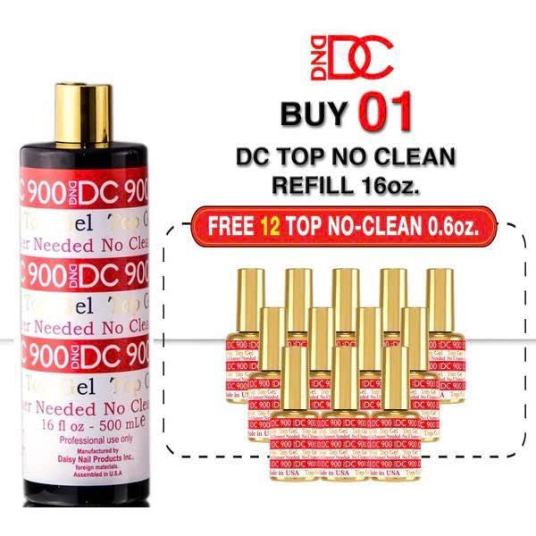 DC Top Coat No Cleanse 16oz. Buy 1 Get 12 DC Top 0.5oz
