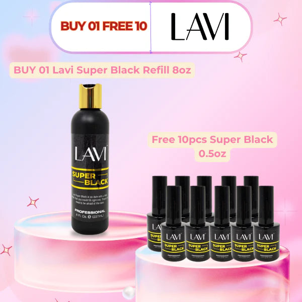 Lavi Super Black Refill 8oz, Buy 01 Get 10 Lavi Super Black 0.5oz