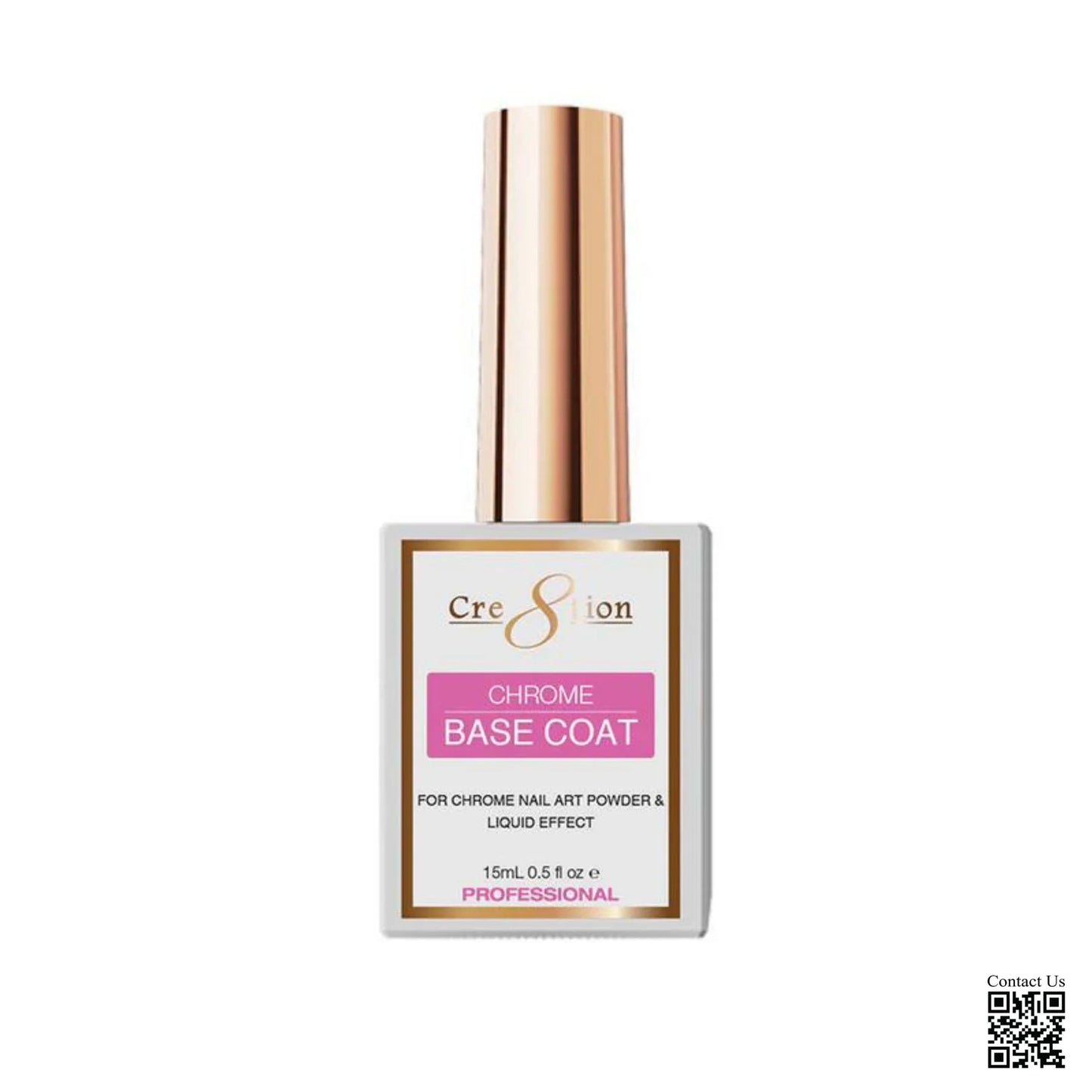 Cre8tion Gel 0.5oz - Chrome Base Coat