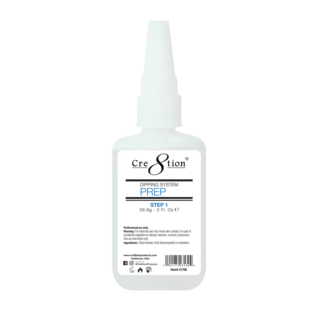 Cre8tion Dip Powder Refill 2oz - Step #1 PREP