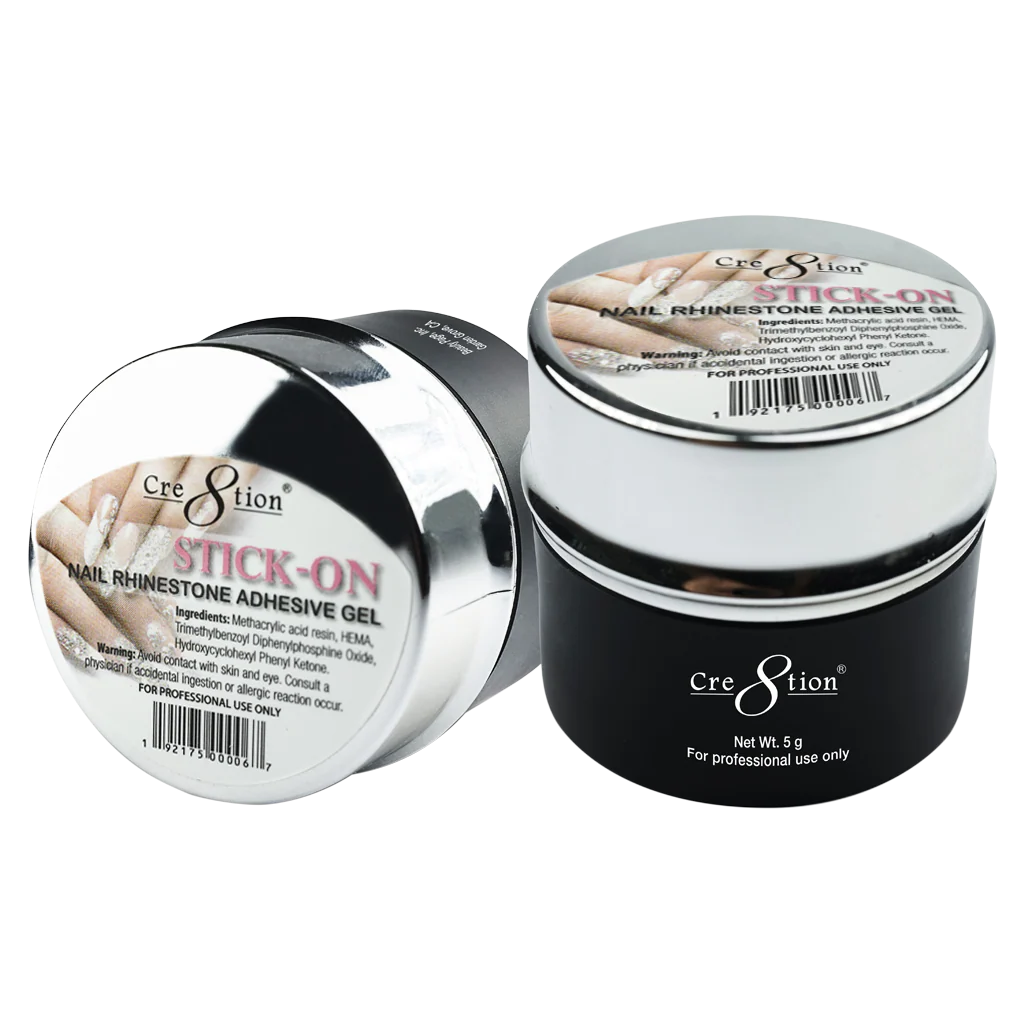 Cre8tion Stick-On Nail Art - Rhinestone Adhesive Gel 7.5g (NEW), THIN (Red - Đỏ)