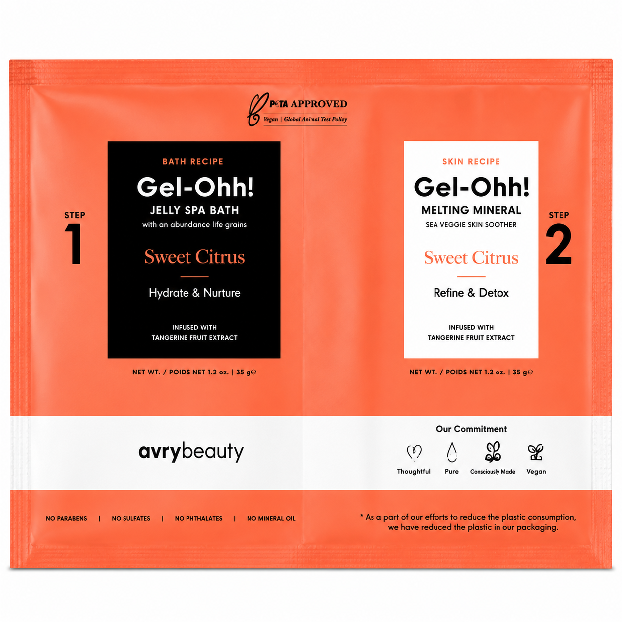 Gel-Ohh Jelly Spa Bath - Sweet Citrus (Case 120Pcs)