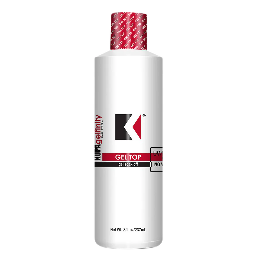 Kupa Gelfinity, Top Coat Gloss No Wipe, 8oz (Packing: 32 pcs/case)