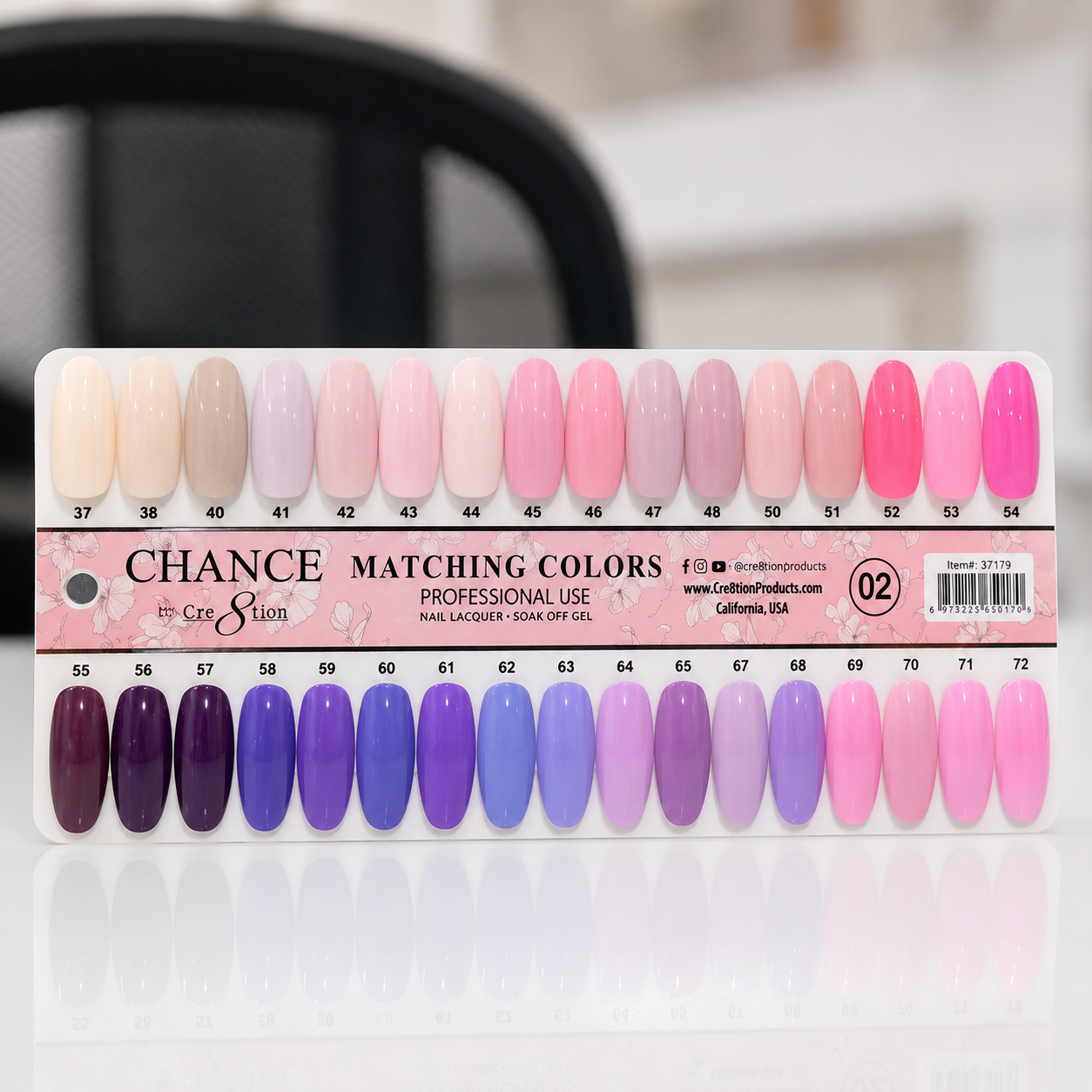 Chance Matching - 36 Colors #037 - #072 - Pink & Purple Shades