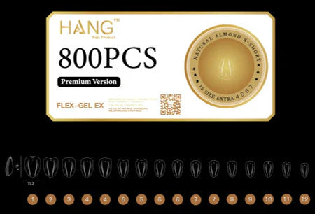 HANG TIP FLEX-GEL EX - ALMOND X-SHORT Buy 5 Get 1 Free