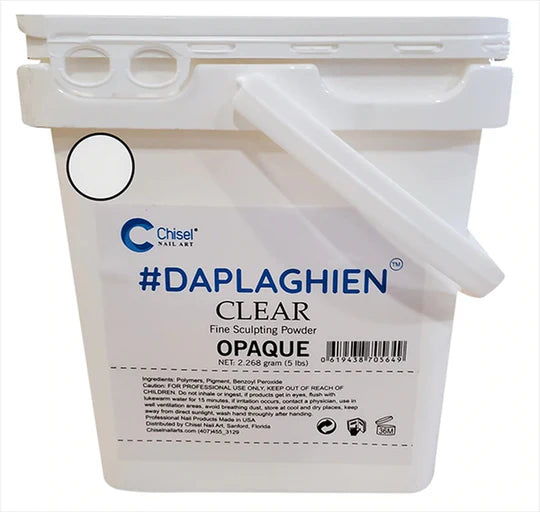 Chisel POWDER (Dap La Ghien) 5lbs, PINK & WHITE Collection, CLEAR