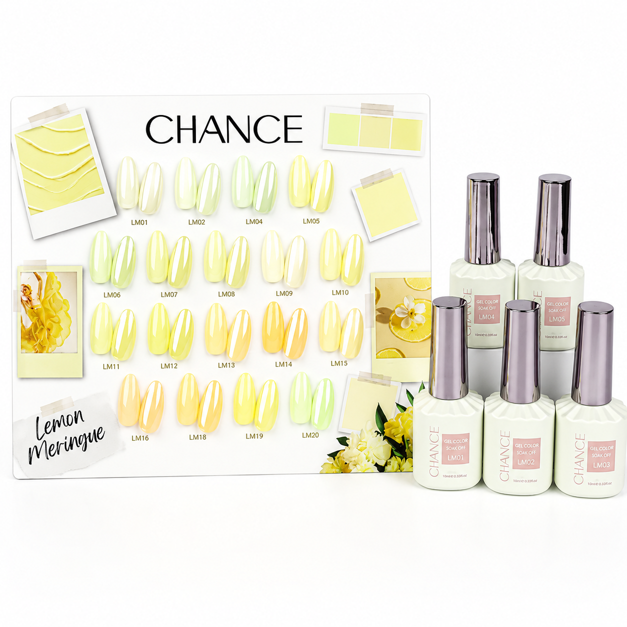 Chance Gel 0.5oz Full Kit (18 Colors) - Lemon Meringue