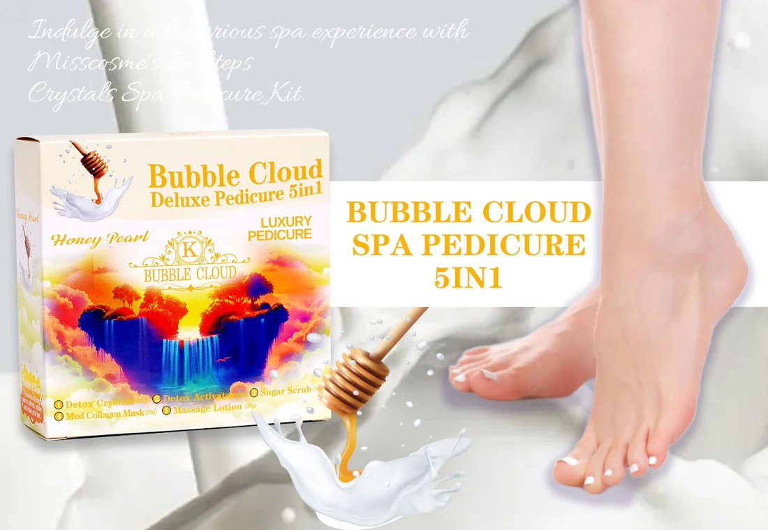 Volcanic Eruption 5in1 Bubble Cloud Deluxe Pedicure - Honey Pearl