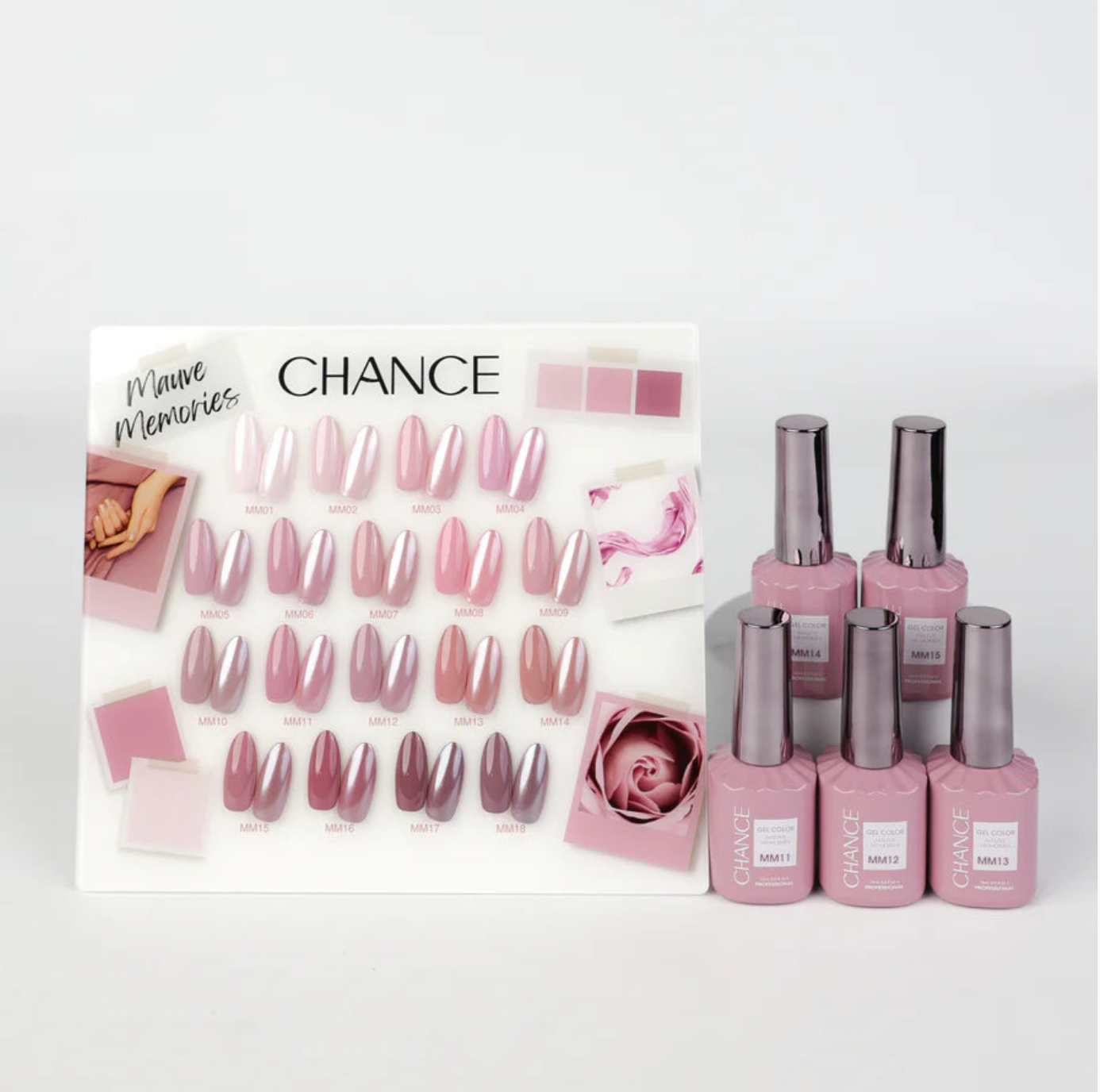 Chance Gel 0.5oz Full Kit (18 Colors) - Mauve Memories
