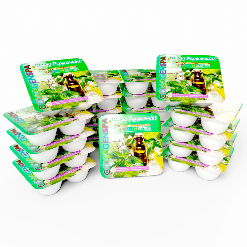 CollagenSpa 4 Step Pedi Tray Honey Pure Peppermint