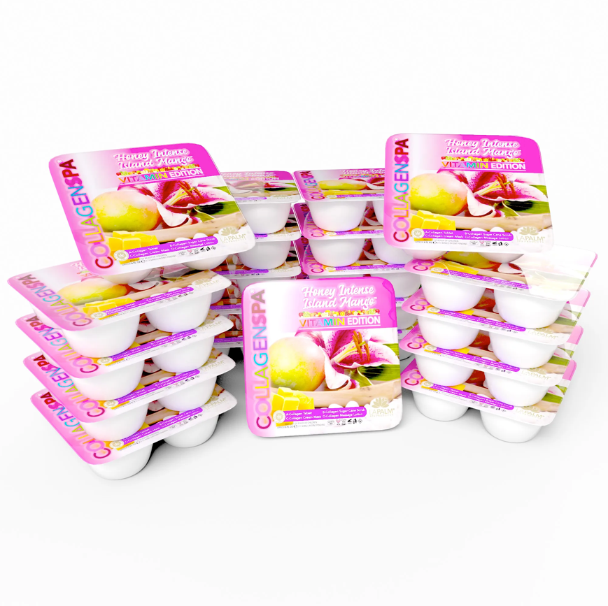 CollagenSpa 4 Step Pedi Tray Honey Tropical Island Mango