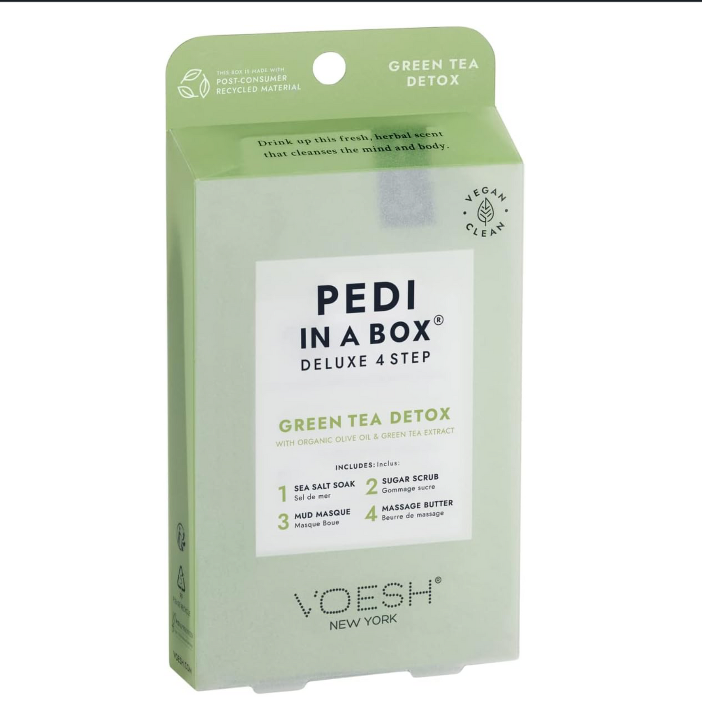 Voesh Pedi in Box 4-Step Green Tea Detox Case 50Pcs