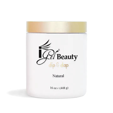 iGel Acrylic/Dipping Powder, PINK & WHITE Collection, NATURAL, 16oz