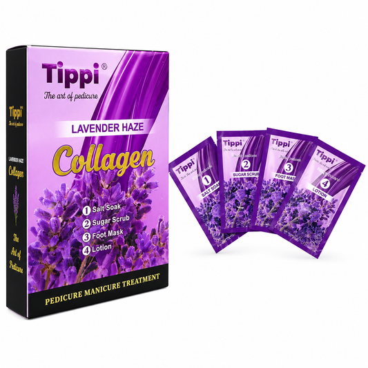 Tippi Collagen Pedi in a Box 4in1 - Lavender Haze (Case 50 pcs)