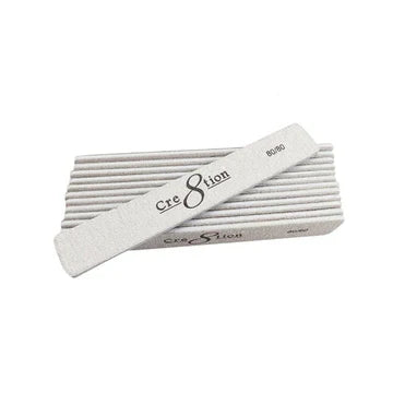 Cre8tion Nail File JUMBO White Sand, Grit 100/100, CASE
