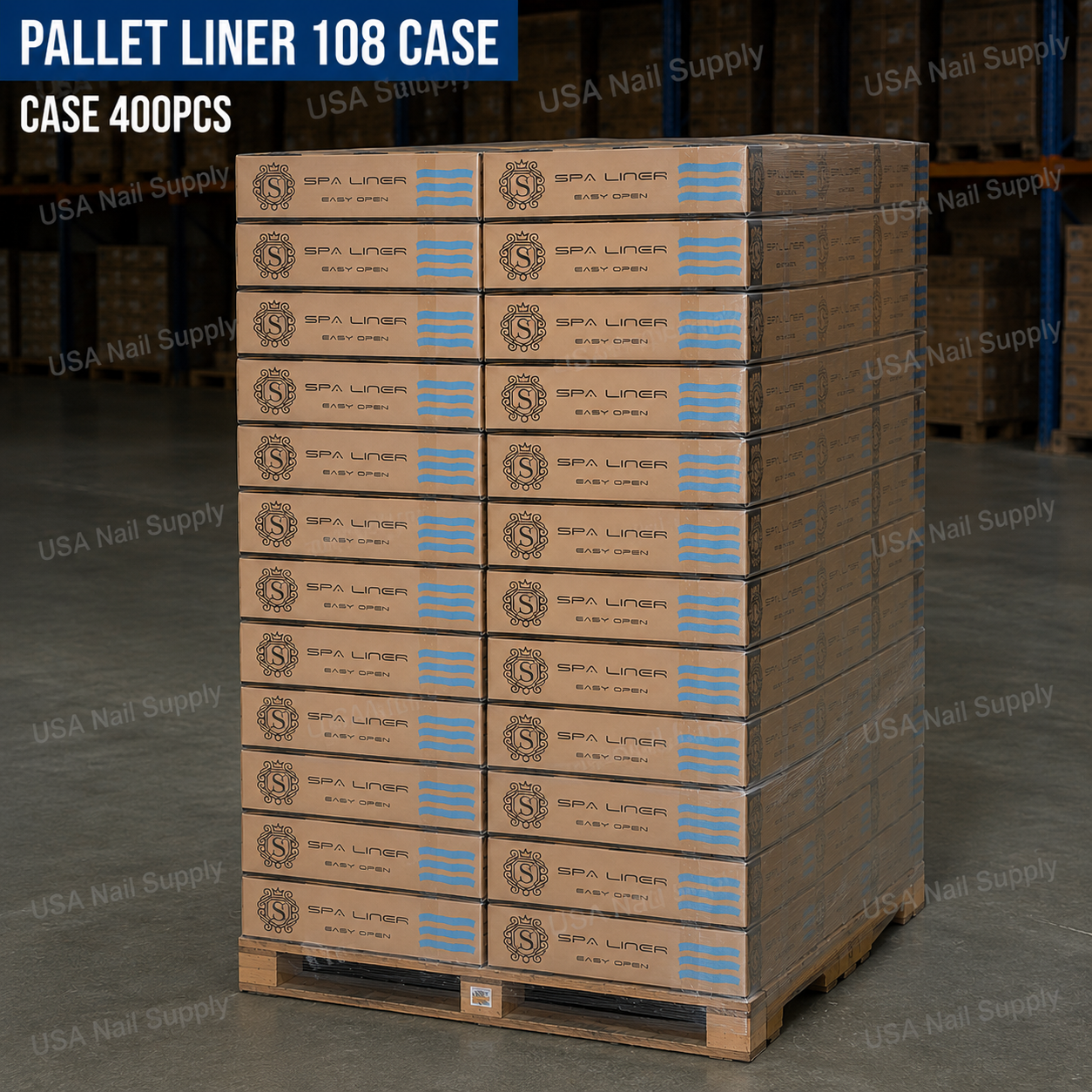 Disposable Pedicure Spa Liners Bulk Wholesale Pallet (108 Cases Full Pack)