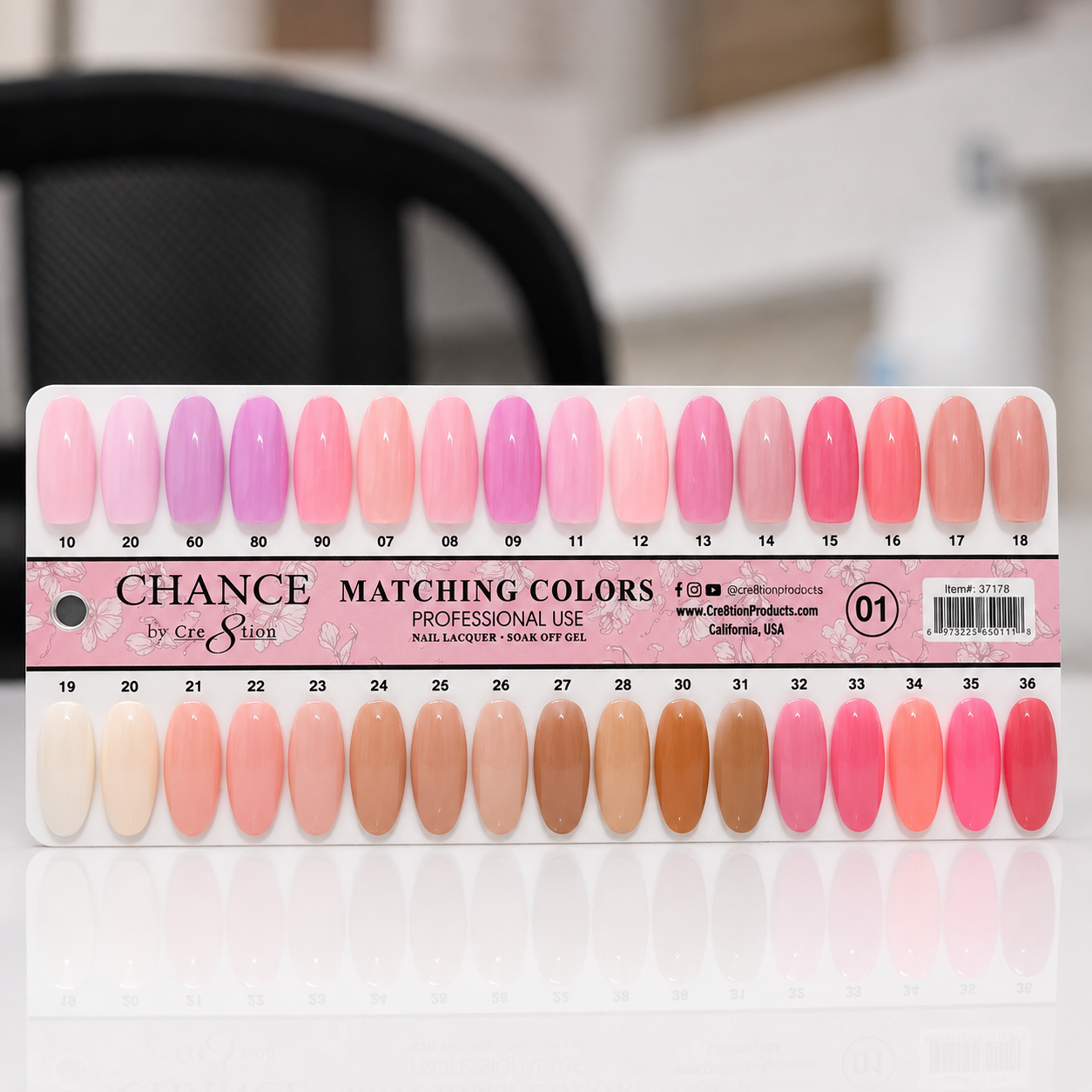 Chance Matching - 36 Colors #001-#036 - Nude/ Soft Shades