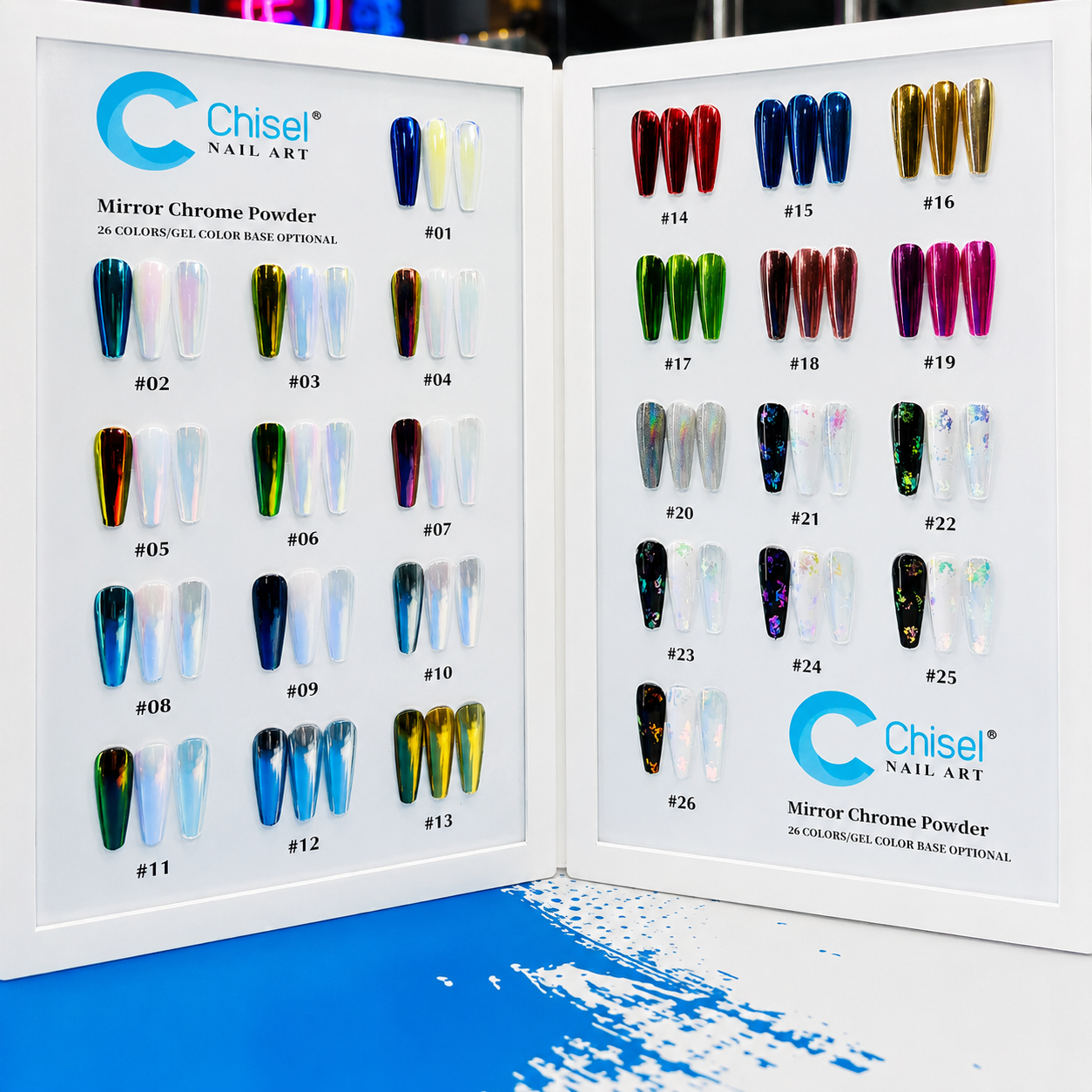Chisel Mirror Chrome Collection – 26 Colors