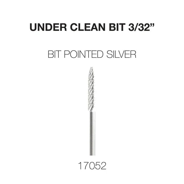 Cre8tion Under Clean 3/32, Carbide Bit Pointed, Silver