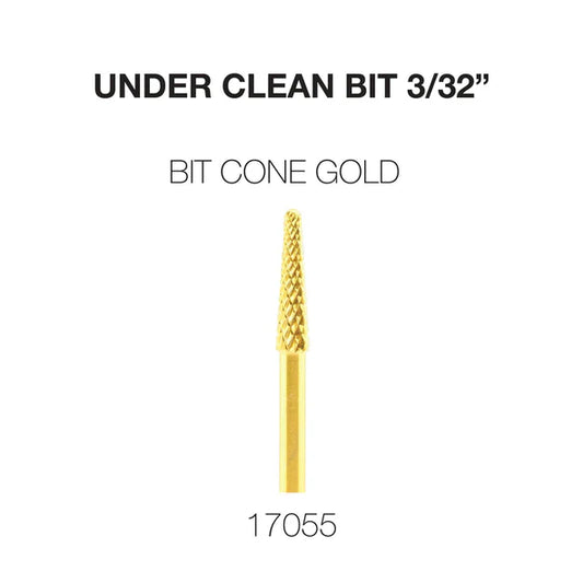 Cre8tion Under Clean 3/32, Carbide Bit Cone, Gold