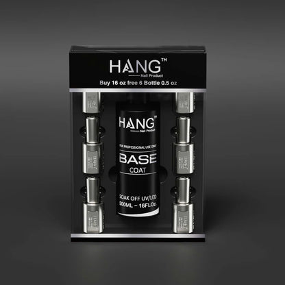 Base Coat Combo – 16oz with 6 Bottles + Extra 3 Duo Base & Top 0.5oz