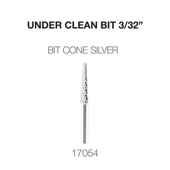 Cre8tion Under Clean 3/32 Carbide Bit Cone, Silver