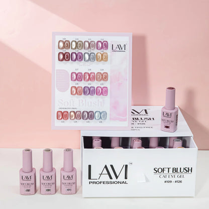 LAVI Cat Eye Kit (18 colors) - SOFT BLUSH (#109 - #126)