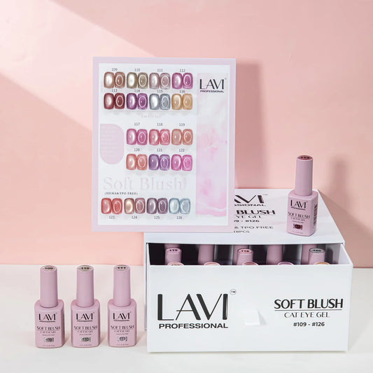 LAVI Cat Eye Kit (18 colors) - SOFT BLUSH (#109 - #126)