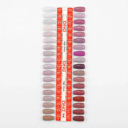 DND Duo Matching Color (HEMA/TPO Free) - 36 Colors Board 2 - High Gloss (037 - 072)