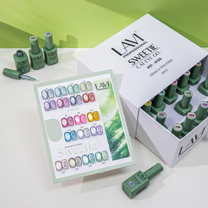 LAVI Cat Eye Kit (18 colors) - SWEETIE (#91 - #108)