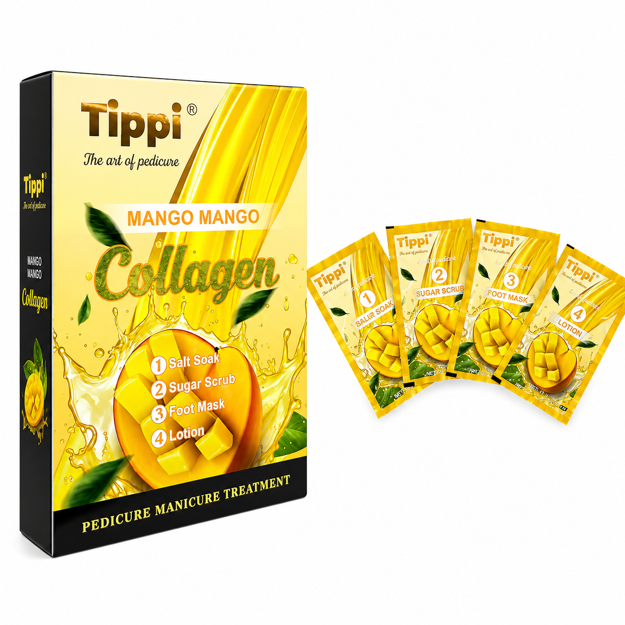 Tippi Collagen Pedi in a Box 4in1 (Case 50 pcs) Pallet 112 Case