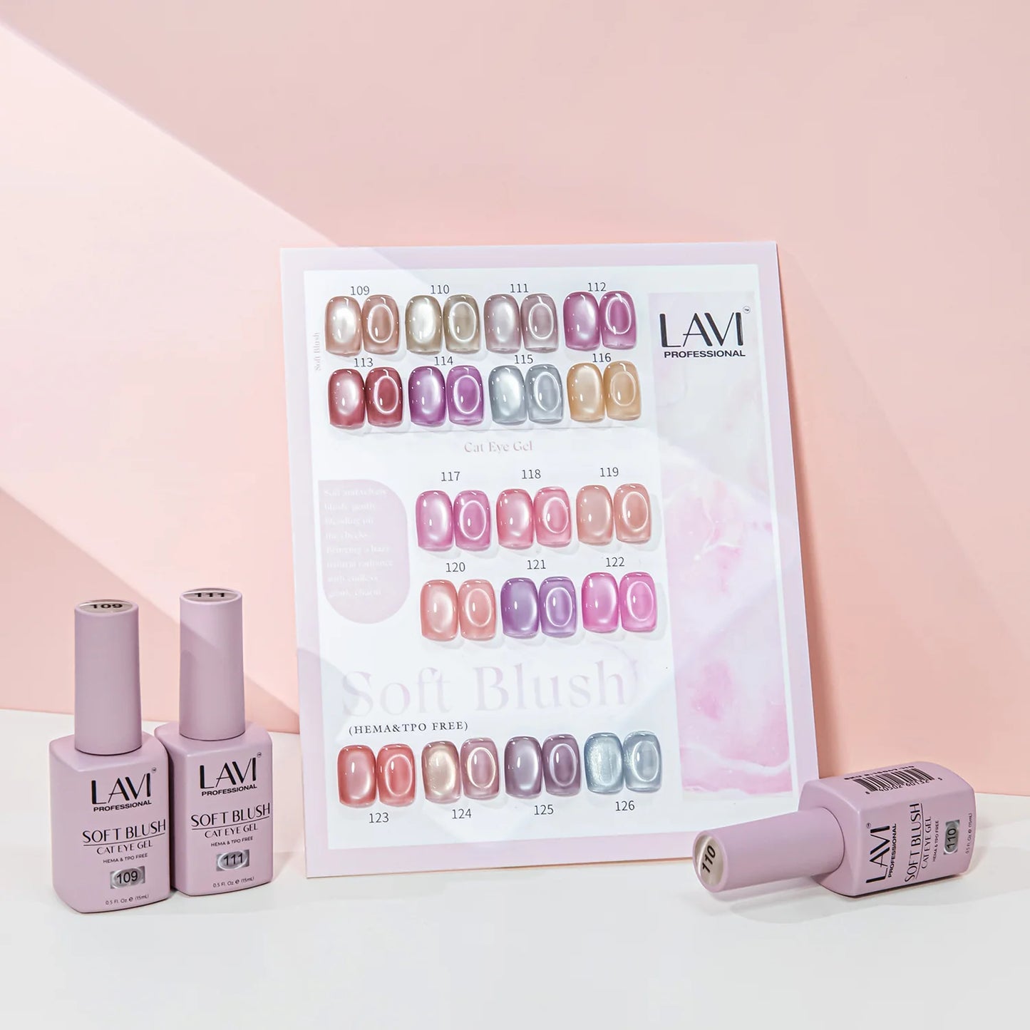 LAVI Cat Eye Kit (18 colors) - SOFT BLUSH (#109 - #126)