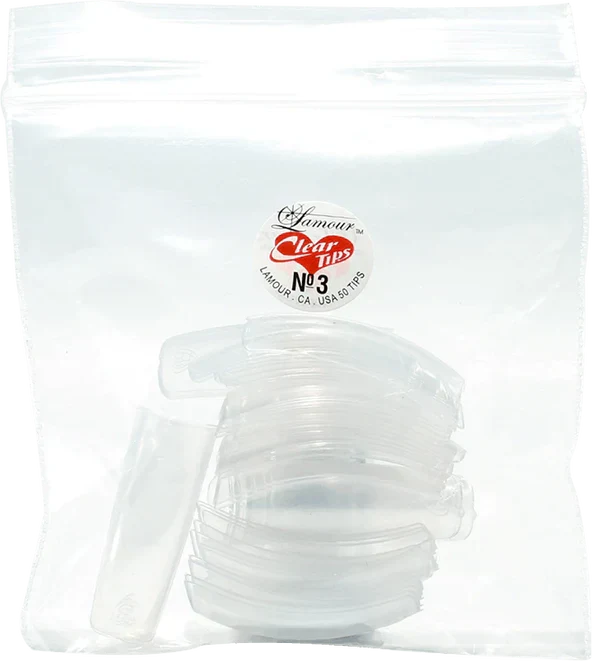 Lamour CLEAR Tips Refill #00 - #10 - 50pcs/ bags