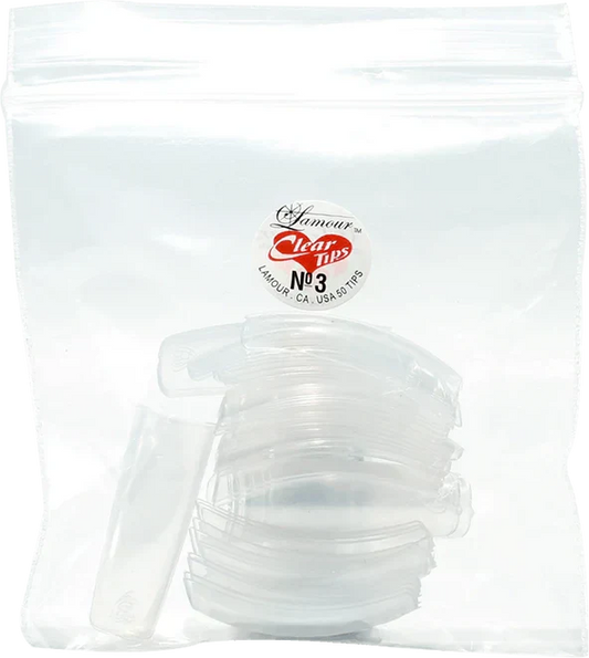 Lamour CLEAR Tips Refill #00 - #10 - 50pcs/ bags