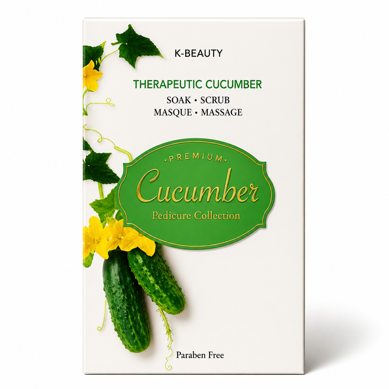 Codi Pedicure Set 4 Steps, CASE, Cucumber, 120 Boxes/case