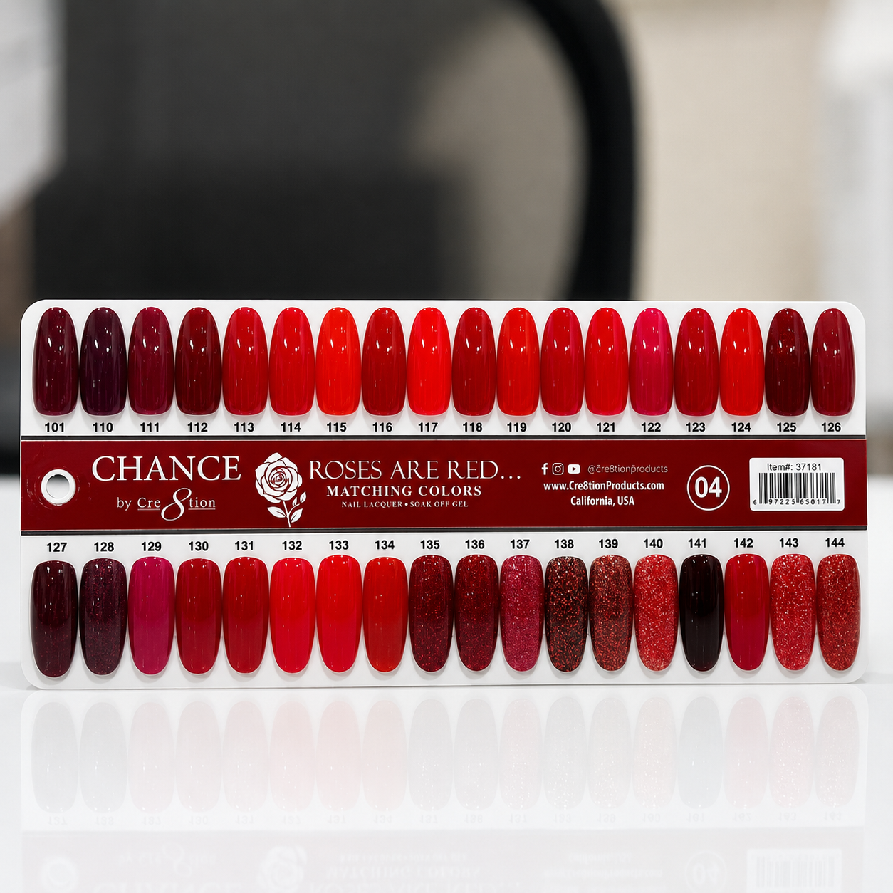 Chance Matching - 36 Colors #109 - #144 - Roses Are Red