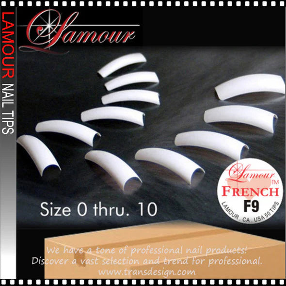 Lamour Snow French (Red Label) Tips Refill #00 - #10 - 50pcs/ bags