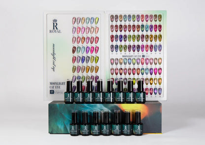 Moonlight Cat Eye Gel Collection – 48 Colors | Magnetic Shimmer Nail Polish Set