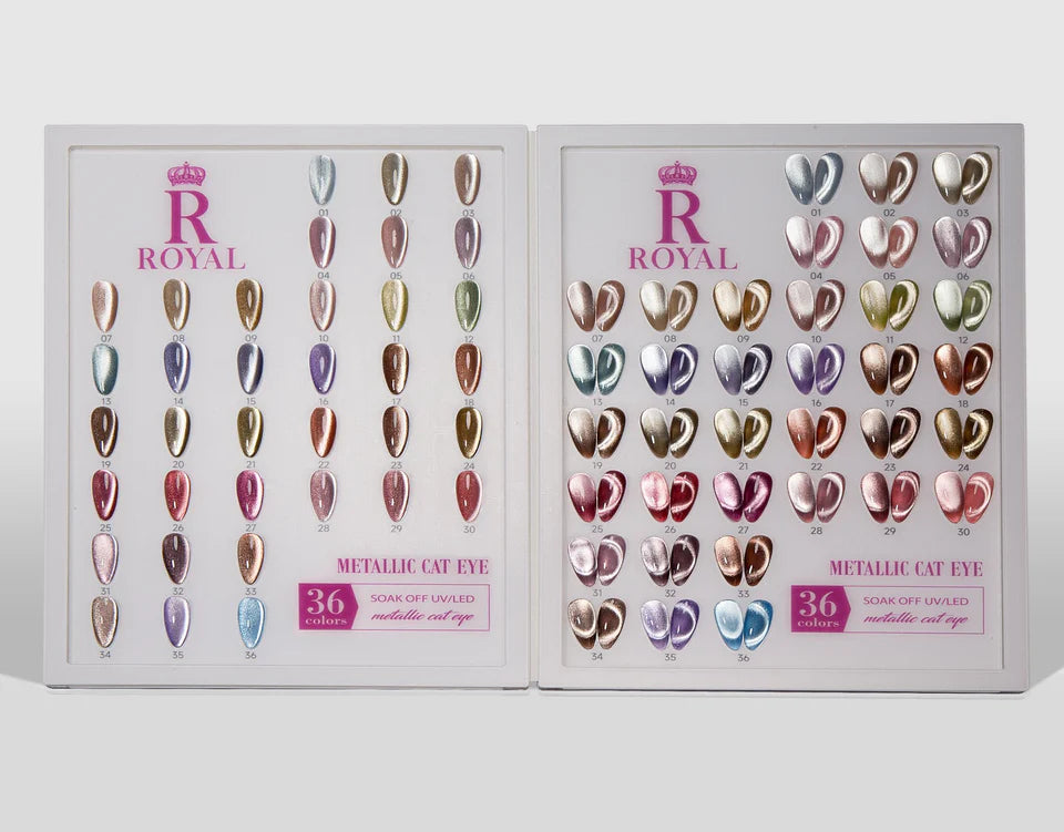 Metallic Cat Eye Gel Collection – 36 Colors | Magnetic Shimmer Nail Polish Set