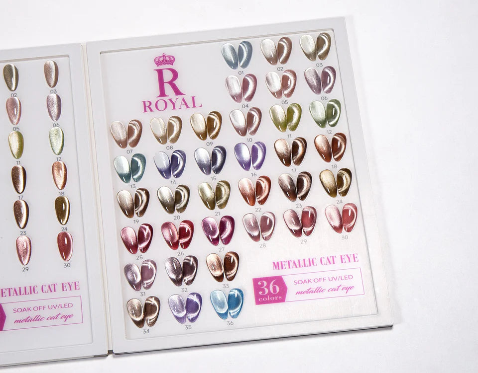 Metallic Cat Eye Gel Collection – 36 Colors | Magnetic Shimmer Nail Polish Set
