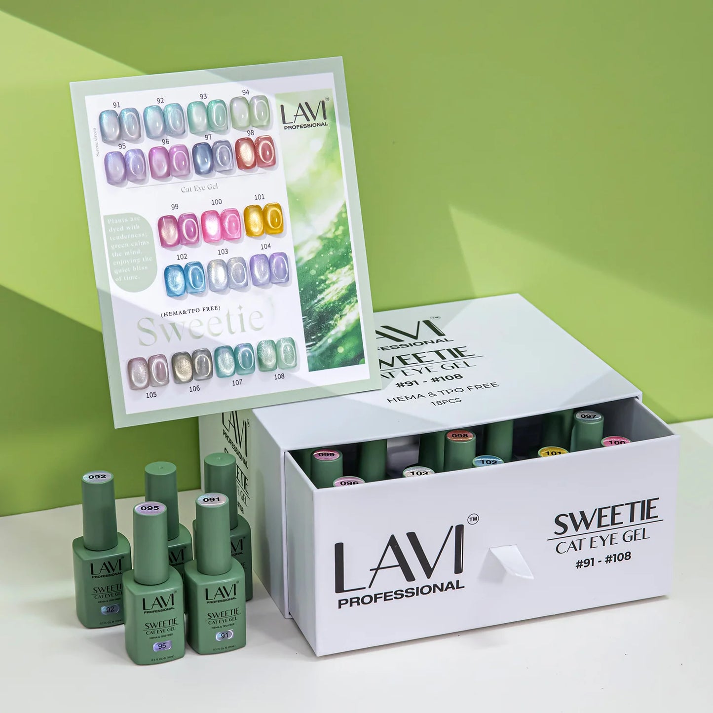 LAVI Cat Eye Kit (18 colors) - SWEETIE (#91 - #108)