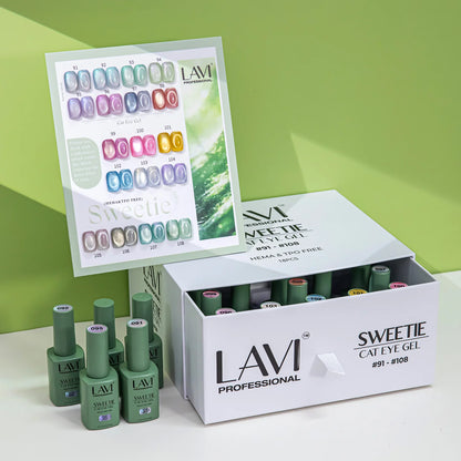 LAVI Cat Eye Kit (18 colors) - SWEETIE (#91 - #108)