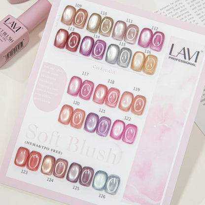 LAVI Cat Eye Kit (18 colors) - SOFT BLUSH (#109 - #126)