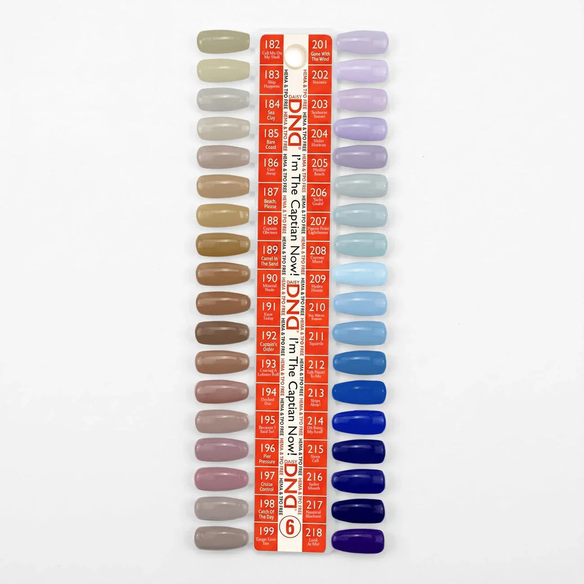 DND Duo Matching Color (HEMA/TPO Free) - 36 Colors Board 6 - I'm The Captain Now! (182 - 199, 201 - 218)