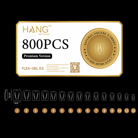 HANG TIP FLEX-GEL EX - SQUARE X-SHORT Buy 5 Get 1 Free