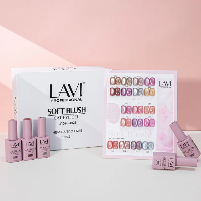 LAVI Cat Eye Kit (18 colors) - SOFT BLUSH (#109 - #126)