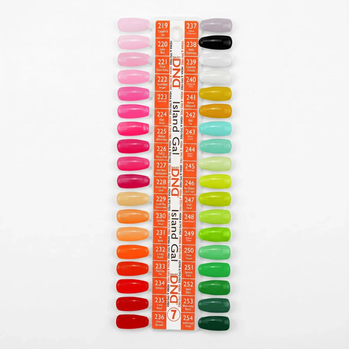 DND Duo Matching Color (HEMA/TPO Free) - 36 Colors Board 7 - Island Gal (219 - 254)