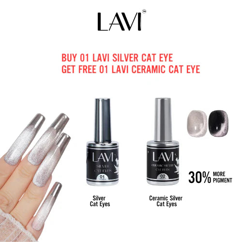 Buy 01 Lavi Silver Cat Eye, 0.5oz Get Free 01 Lavi Ceramic Cat Eye 0.5oz