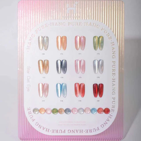 HANG Pure Star Cat Eye Gel Collection – 12 Colors Magnetic Gel Polish Set